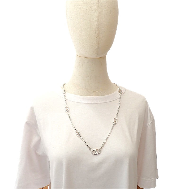 エルメス HERMES シェーヌダンクル ファランドール 80 H104570B 00 ネックレス シルバー925 レディース メンズ【中古】【Aランク】