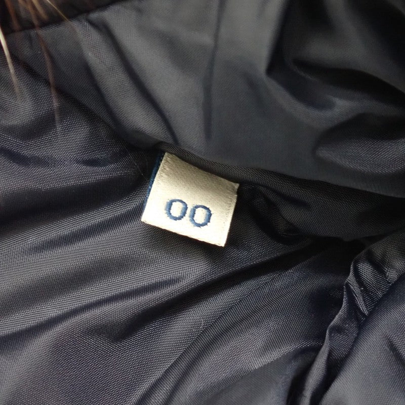 モンクレール MONCLER HIRONDELLE ハーフコート E20934934520 54155 ダウンジャケット ナイロン ネイビー レディース【中古】【Aランク】
