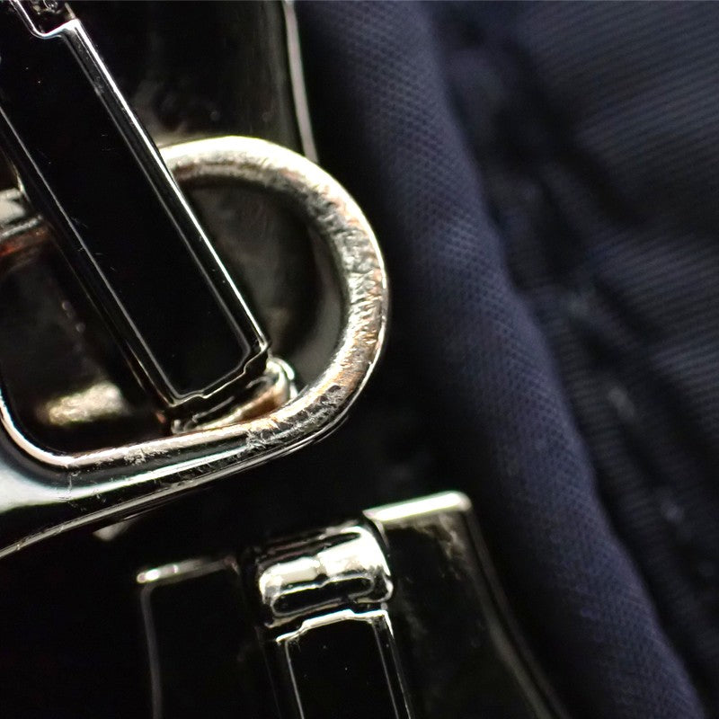 モンクレール MONCLER HIRONDELLE ハーフコート E20934934520 54155 ダウンジャケット ナイロン ネイビー レディース【中古】【Aランク】