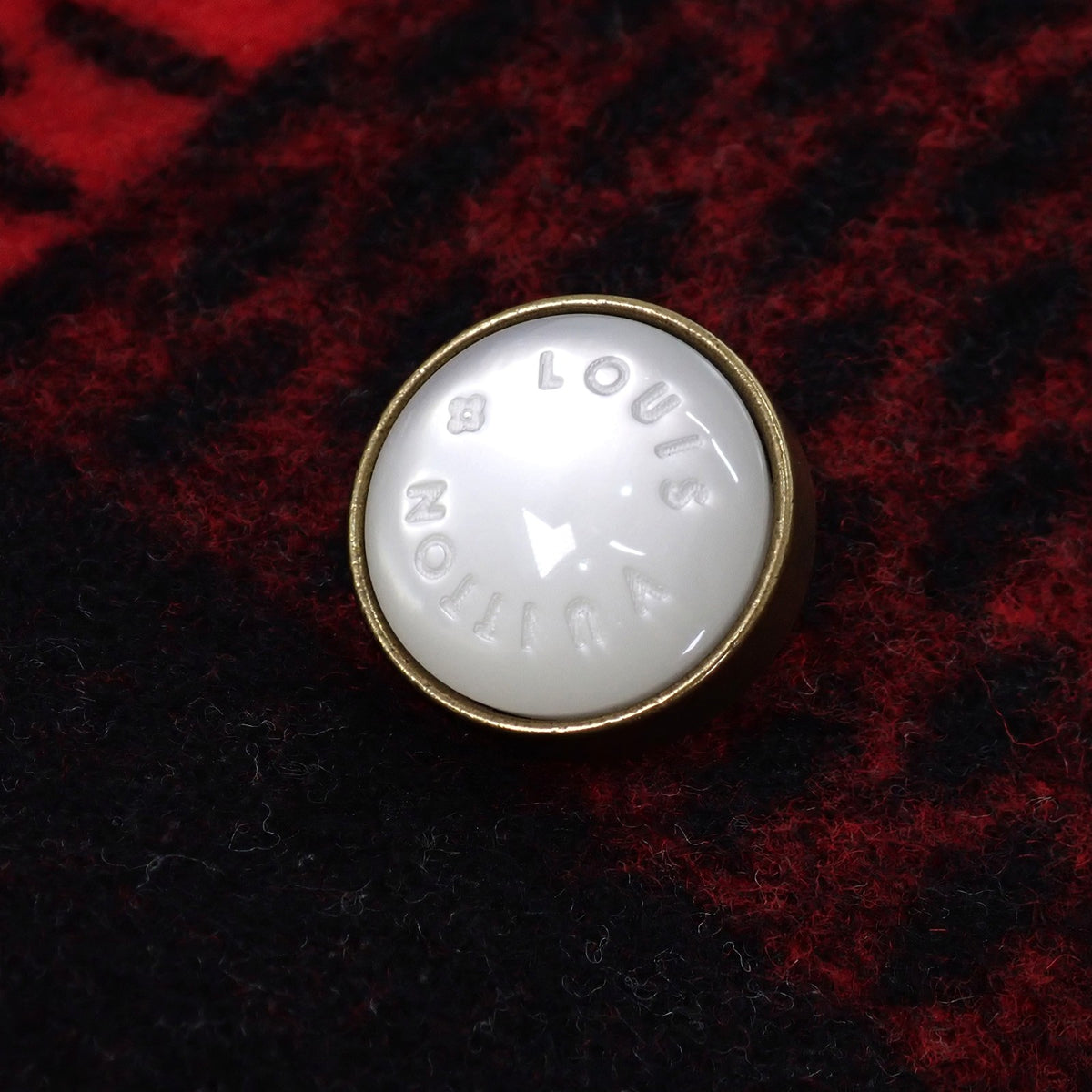 ルイヴィトン LOUIS VUITTON 24aw タータンチェック Pコート ファレル 1AIH2024 ピーコート ウール レッド ブラック 60 メンズ【中古】【ABランク】