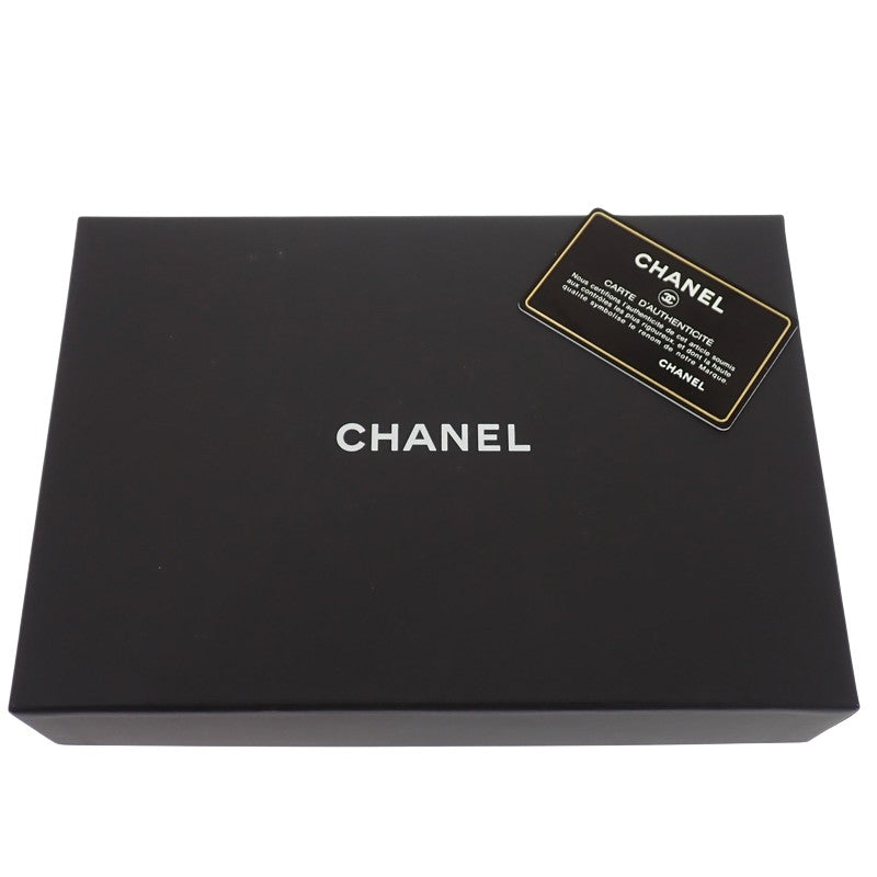 シャネル CHANEL クラシック チェーンウォレット A33814 長財布 ラムスキン ブラック シルバー金具 レディース【中古】【ABランク】