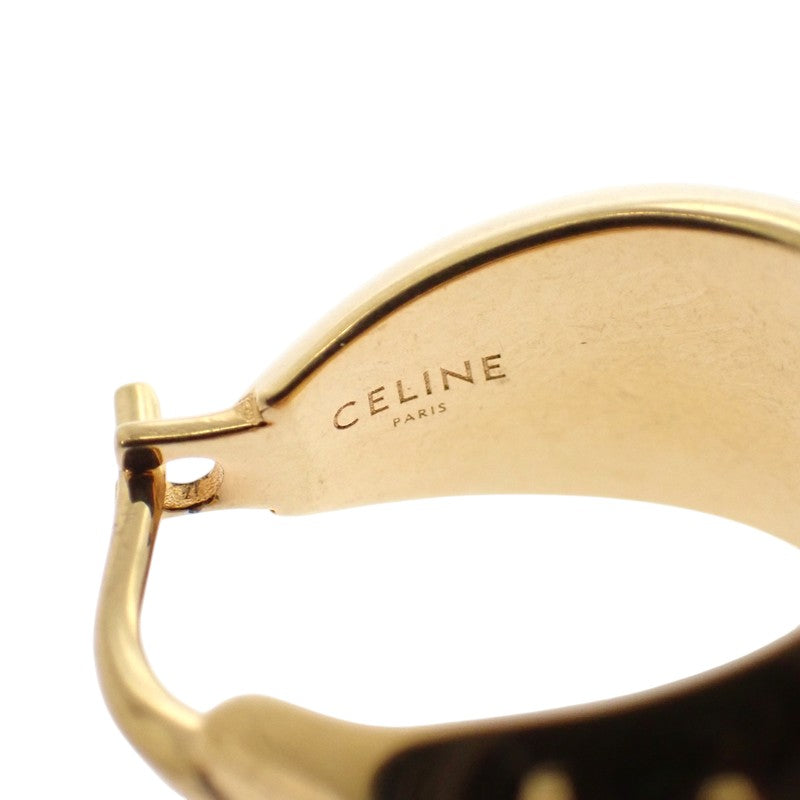 セリーヌ CELINE ボールドフープ 460HX6BRA.35OR ピアス メタル ゴールド レディース【中古】【ABランク】