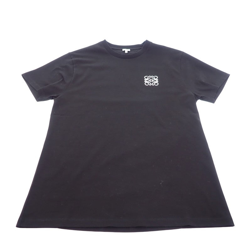 ロエベ LOEWE アナグラム エンブロイダリー Tシャツ S H6299000CR 半袖Tシャツ コットン ブラック メンズ ユニセックス【中古】【Aランク】