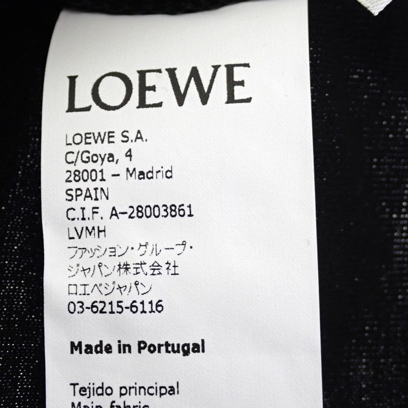 ロエベ LOEWE アナグラム エンブロイダリー Tシャツ S H6299000CR 半袖Tシャツ コットン ブラック メンズ ユニセックス【中古】【Aランク】