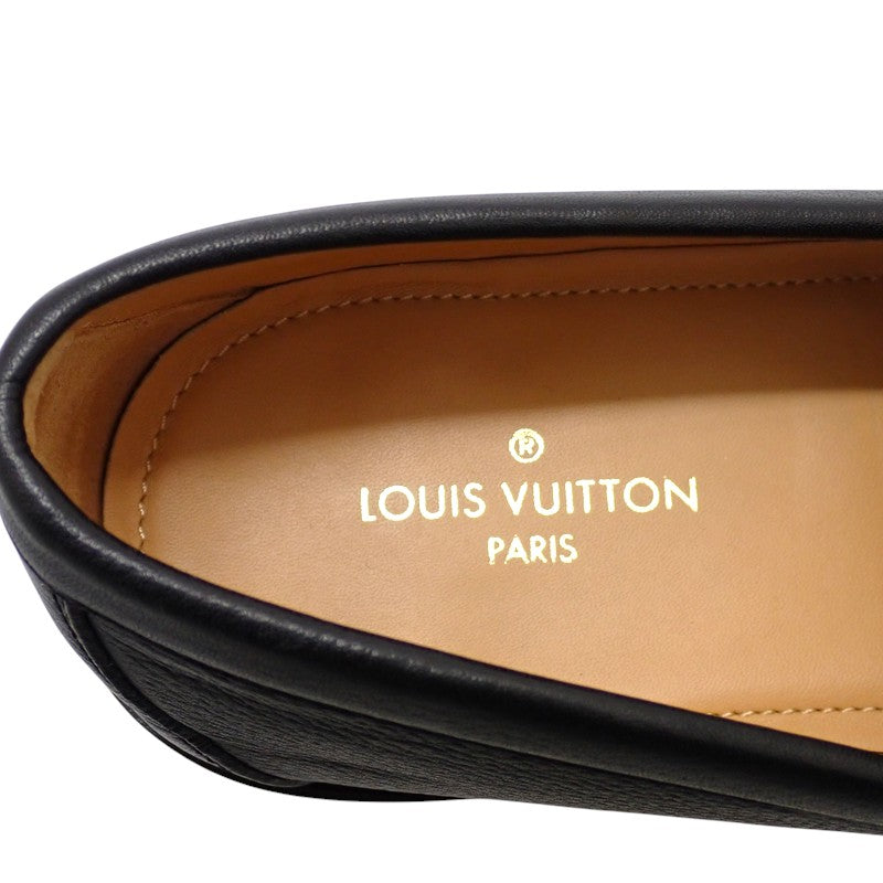 ルイヴィトン LOUIS VUITTON メジャーライン ローファー カーフ ブラック シルバー金具 メンズ【中古】【ABランク】