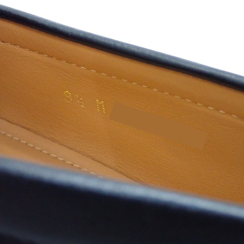 ルイヴィトン LOUIS VUITTON メジャーライン ローファー カーフ ブラック シルバー金具 メンズ【中古】【ABランク】