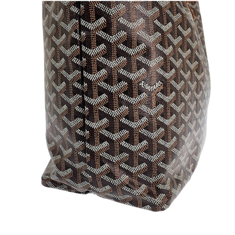 ゴヤール GOYARD サンルイPM STLOUIPMLTY01CL03P トートバッグ カーフ ゴヤールディンキャンバス ナチュラル ブラック メンズ レディース【中古】【SAランク】