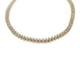 デザインジュエリー テニス ブレスレット K18イエローゴールド ダイヤモンド メンズ レディース【中古】【Aランク】