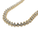 デザインジュエリー テニス ブレスレット K18イエローゴールド ダイヤモンド メンズ レディース【中古】【Aランク】