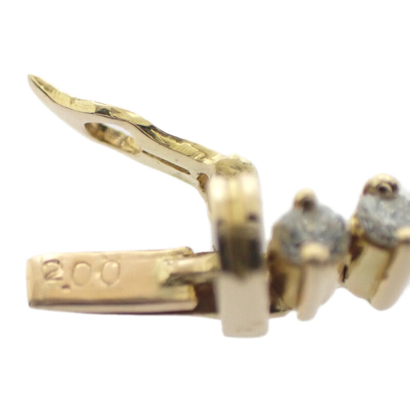 デザインジュエリー テニス ブレスレット K18イエローゴールド ダイヤモンド メンズ レディース【中古】【Aランク】