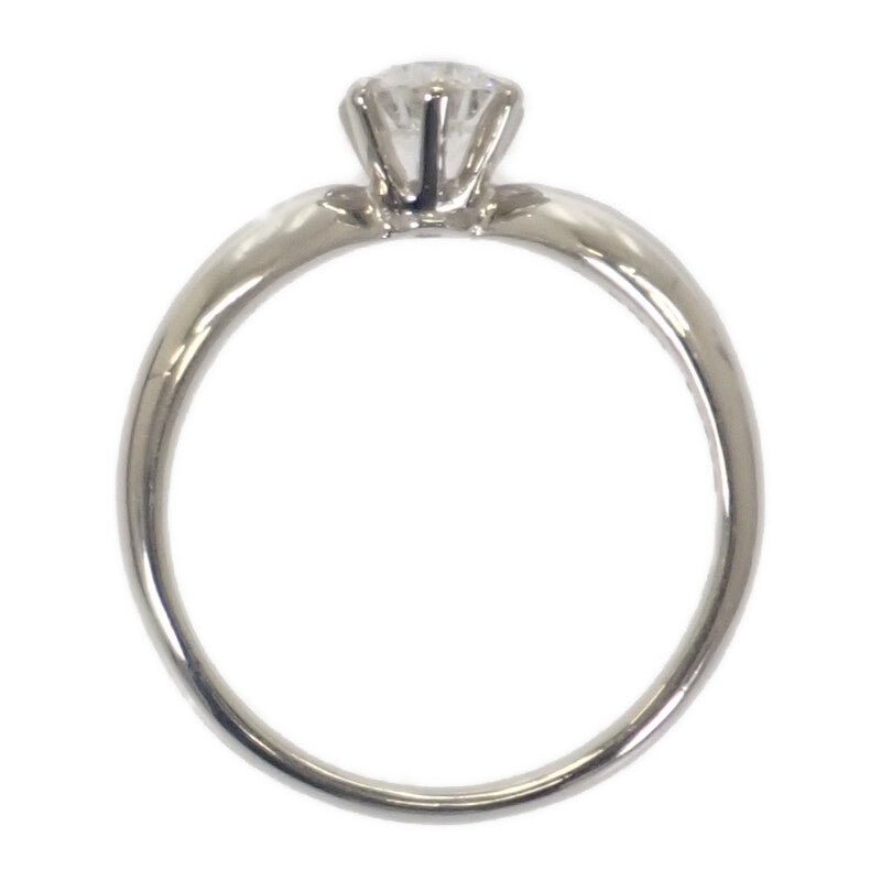 デザインジュエリー 1粒ダイヤ 11号 リング Pt900プラチナ ダイヤモンド レディース【中古】【Aランク】