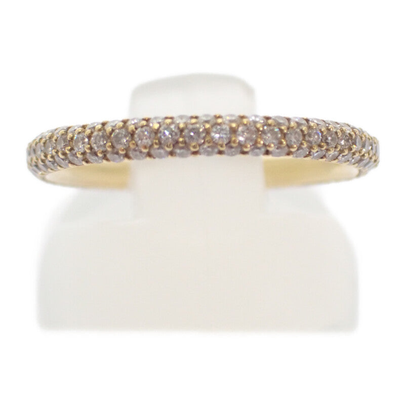 デザインジュエリー フルダイヤ エタニティ 11.5号 リング K18イエローゴールド ダイヤモンド ダイヤモンド レディース【中古】【Aランク】