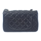 シャネル CHANEL ミニ クラシック ハンドバッグ A69900-Y04059-94305 ショルダーバッグ ラムスキン ブラック シルバー金具 レディース【中古】【Aランク】