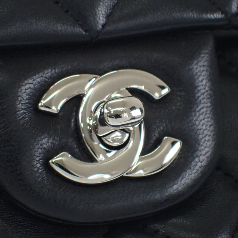 シャネル CHANEL ミニ クラシック ハンドバッグ A69900-Y04059-94305 ショルダーバッグ ラムスキン ブラック シルバー金具 レディース【中古】【Aランク】