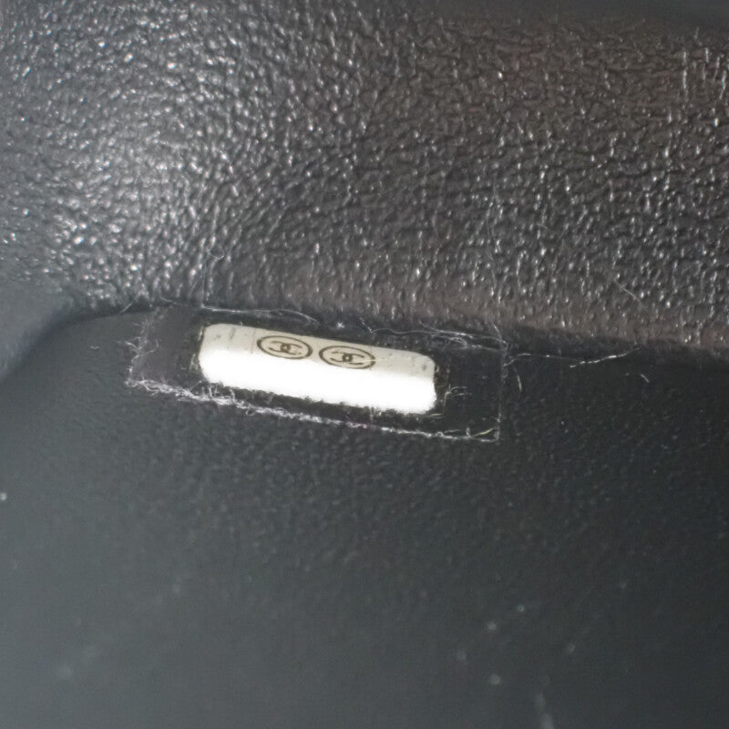 シャネル CHANEL ミニ クラシック ハンドバッグ A69900-Y04059-94305 ショルダーバッグ ラムスキン ブラック シルバー金具 レディース【中古】【Aランク】