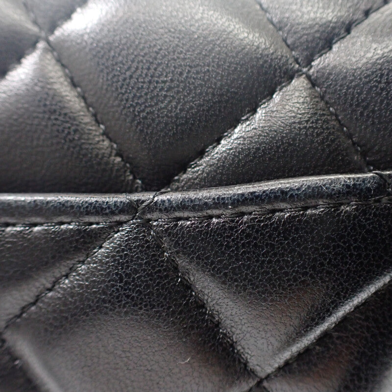 シャネル CHANEL ミニ クラシック ハンドバッグ A69900-Y04059-94305 ショルダーバッグ ラムスキン ブラック シルバー金具 レディース【中古】【Aランク】