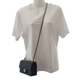 シャネル CHANEL ミニ クラシック ハンドバッグ A69900-Y04059-94305 ショルダーバッグ ラムスキン ブラック シルバー金具 レディース【中古】【Aランク】