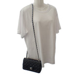 シャネル CHANEL ミニ クラシック ハンドバッグ A69900-Y04059-94305 ショルダーバッグ ラムスキン ブラック シルバー金具 レディース【中古】【Aランク】