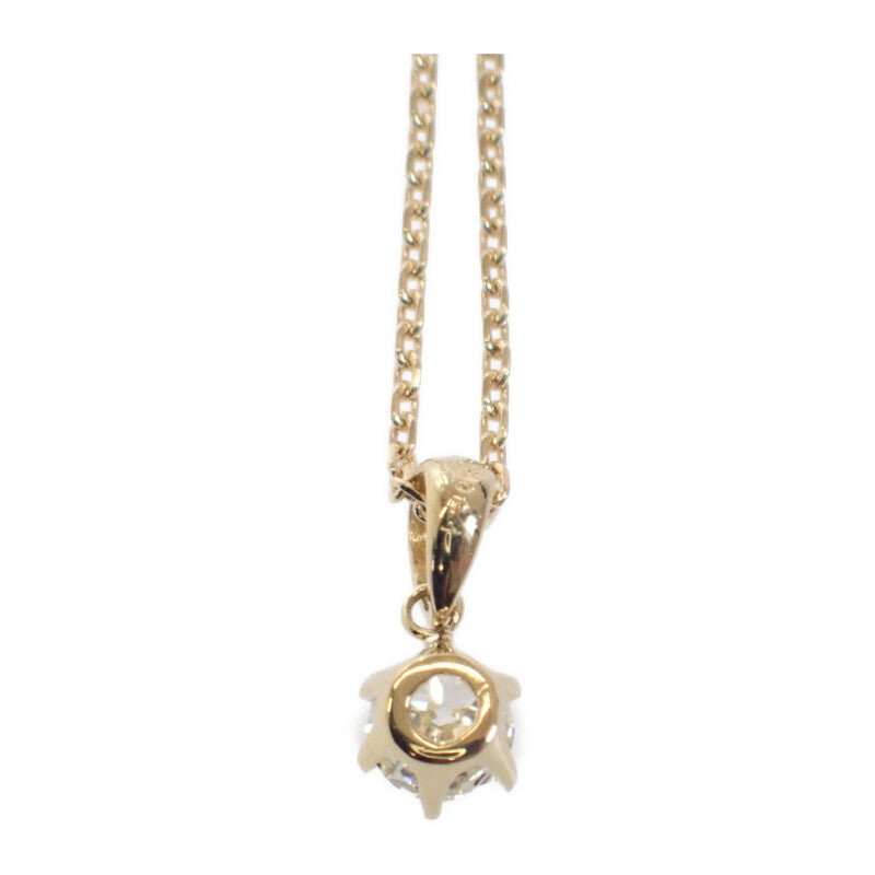 【中古】 デザインジュエリー  ネックレス K18イエローゴールド ダイヤモンド レディース【Aランク】