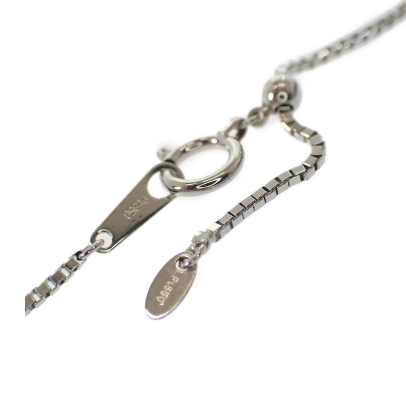 デザインジュエリー 3連ダイヤ ネックレス Pt850プラチナ Pt900