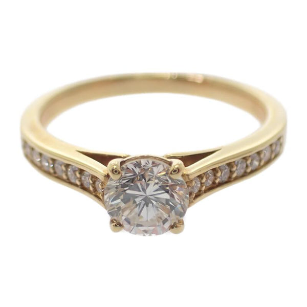 デザインジュエリー 15号 リング K18イエローゴールド ダイヤモンド レディース【中古】【Aランク】