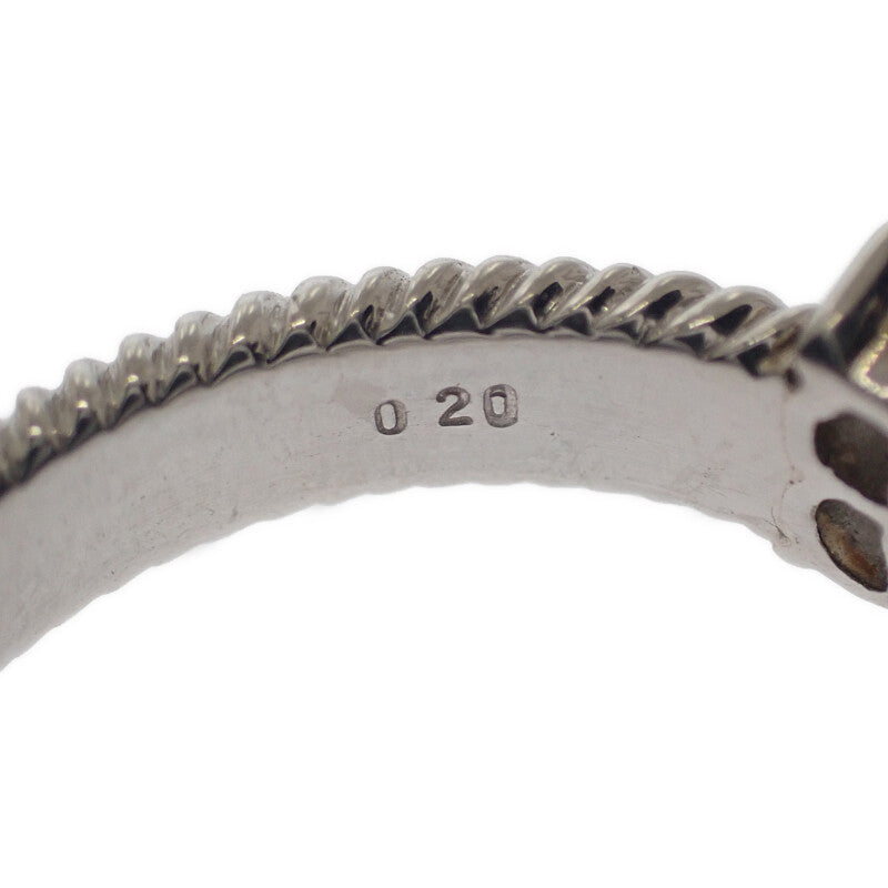 デザインジュエリー 10号 リング Pt900プラチナ ダイヤモンド レディース【中古】【Aランク】