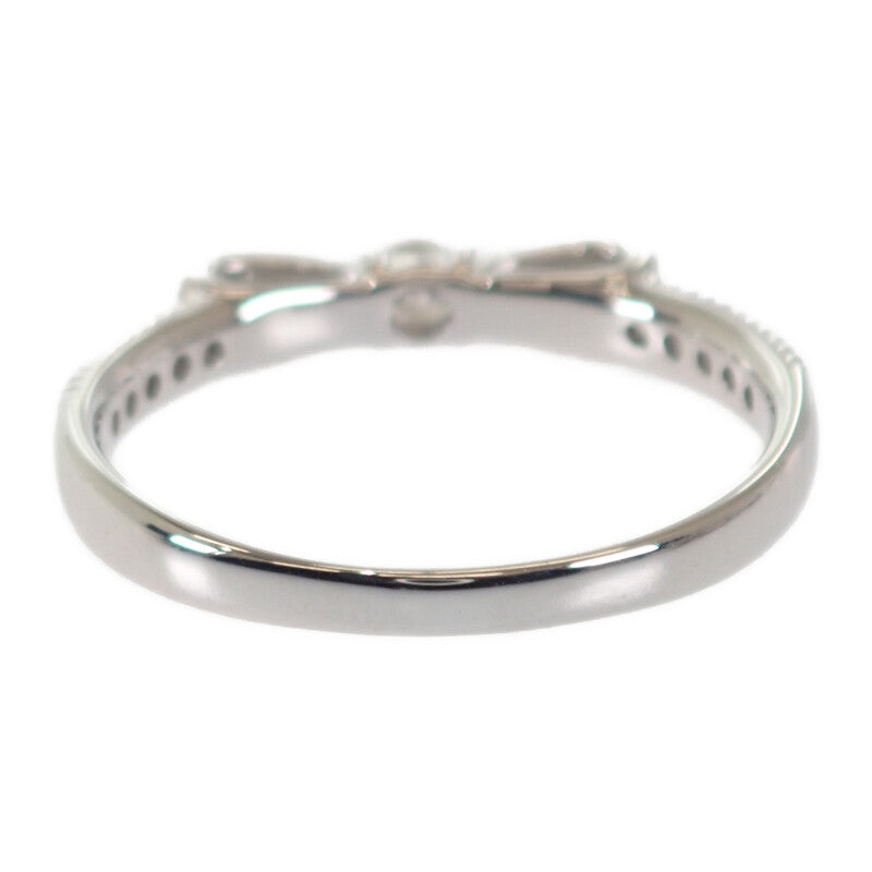 デザインジュエリー リボンモチーフ 11号 リング K18ホワイトゴールド