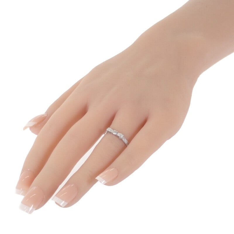 デザインジュエリー リボンモチーフ 11号 リング K18ホワイトゴールド