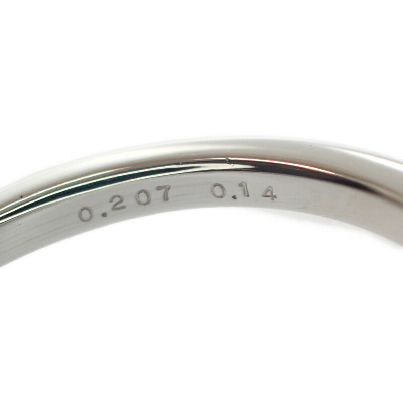 デザイン ジュエリー フラワー リング Pt900プラチナ 10号 ダイヤモンド レディース【中古】【Aランク】