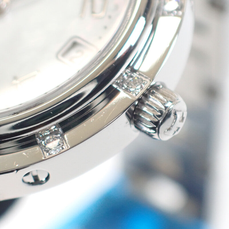 【商談中/対象者以外注文不可】エルメス HERMES クリッパー ナクレ CL4.230 腕時計 ステンレススチール クオーツ ホワイトシェル文字盤 レディース【中古】【Aランク】