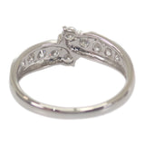 【中古】 デザイン ジュエリー リング Pt900プラチナ ダイヤモンド レディース【Aランク】