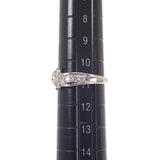 【中古】 デザイン ジュエリー リング Pt900プラチナ ダイヤモンド レディース【Aランク】