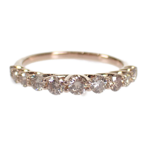 K18PG ピンクゴールド デザインジュエリー リング 指輪 ブラウンダイヤモンド 0.80ct 約15号 レディース ジュエリー【ISEYA】