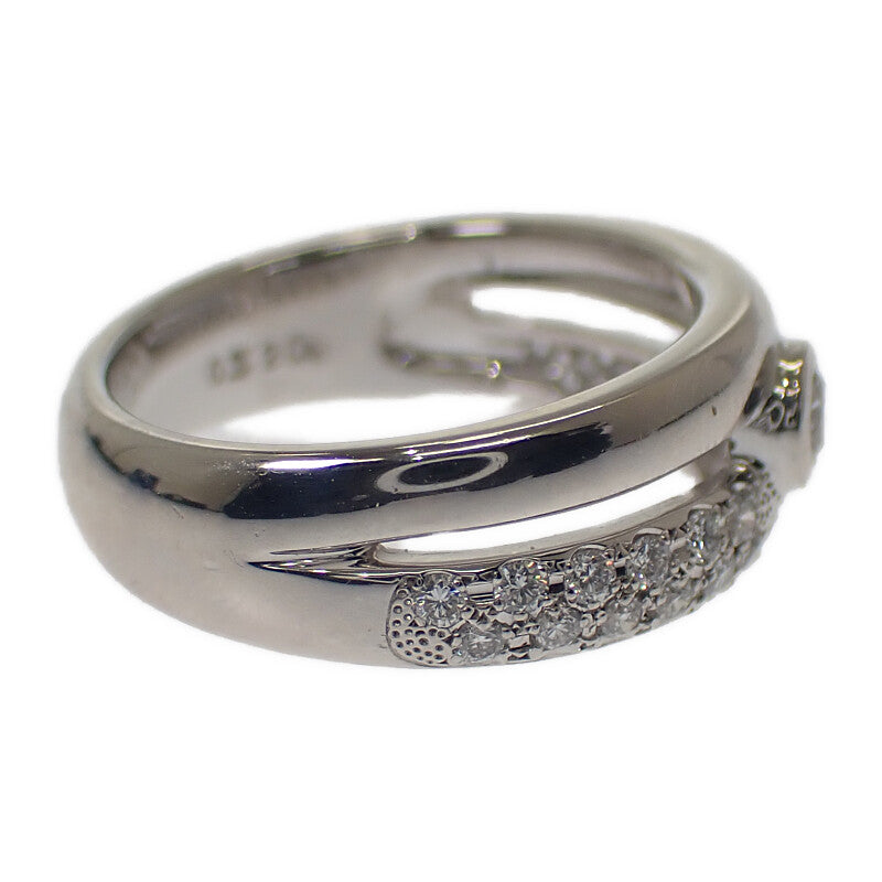 ミキモト MIKIMOTO ジュエリー 8号 リング Pt950プラチナ ダイヤモンド レディース【中古】【Aランク】