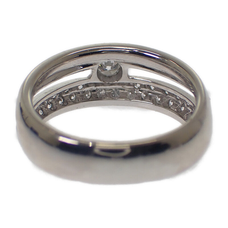 ミキモト MIKIMOTO ジュエリー 8号 リング Pt950プラチナ ダイヤモンド レディース【中古】【Aランク】