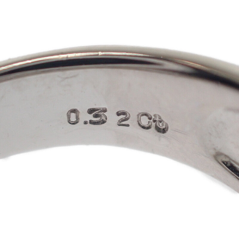 ミキモト MIKIMOTO ジュエリー 8号 リング Pt950プラチナ ダイヤモンド レディース【中古】【Aランク】