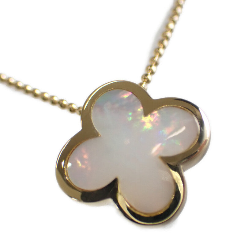 デザインジュエリー クローバー ネックレス K18イエローゴールド シェル レディース【中古】【Aランク】
