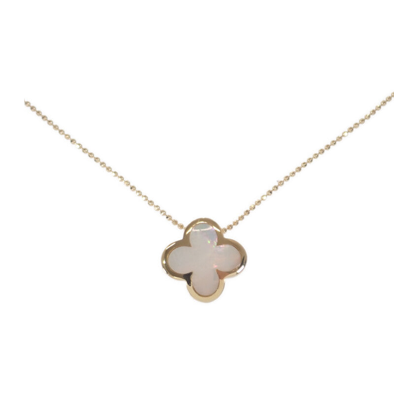 デザインジュエリー クローバー ネックレス K18イエローゴールド シェル レディース【中古】【Aランク】