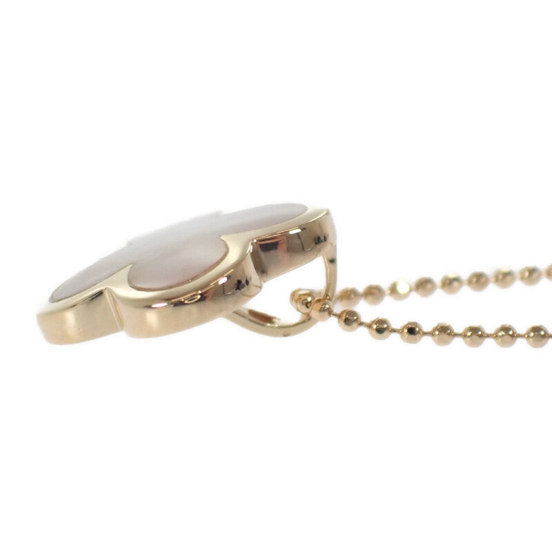 デザインジュエリー クローバー ネックレス K18イエローゴールド シェル レディース【中古】【Aランク】