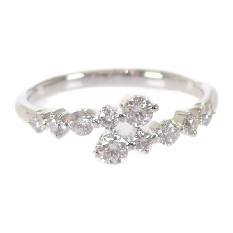 デザイン ジュエリー リング Pt900プラチナ 13号 ダイヤモンド レディース【中古】【Aランク】