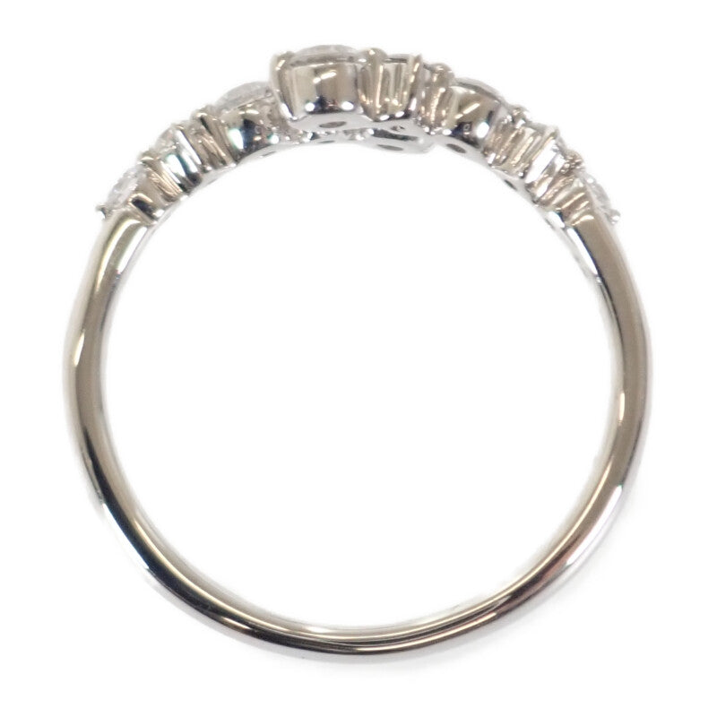 デザイン ジュエリー リング Pt900プラチナ 13号 ダイヤモンド レディース【中古】【Aランク】