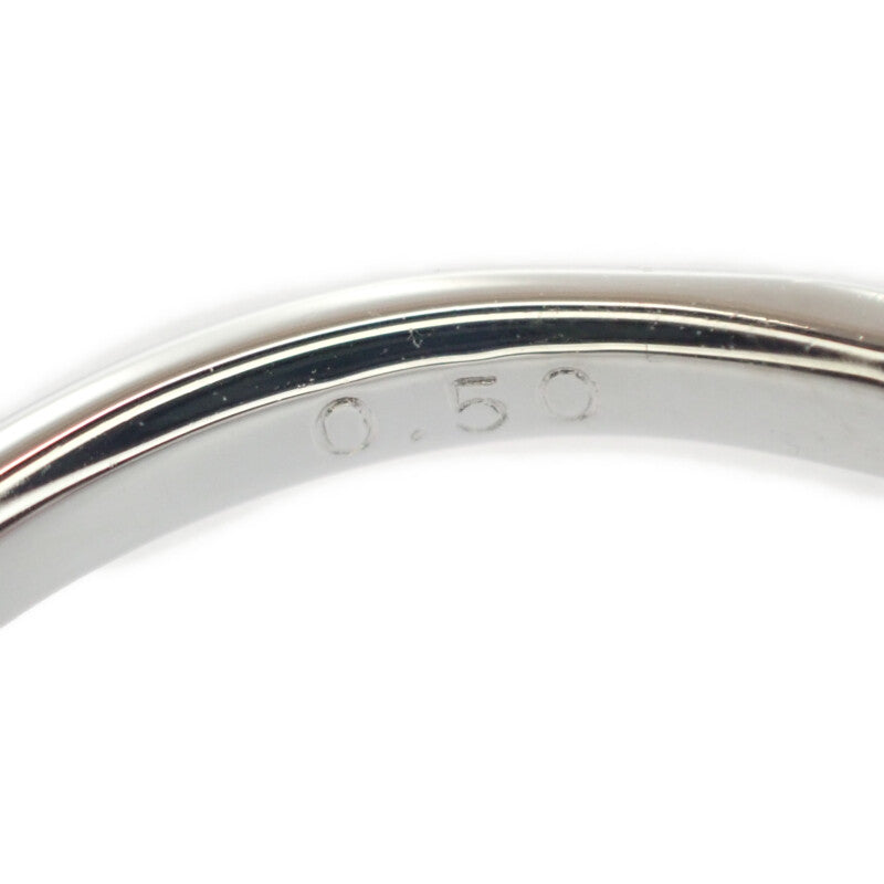 デザイン ジュエリー リング Pt900プラチナ 13号 ダイヤモンド レディース【中古】【Aランク】