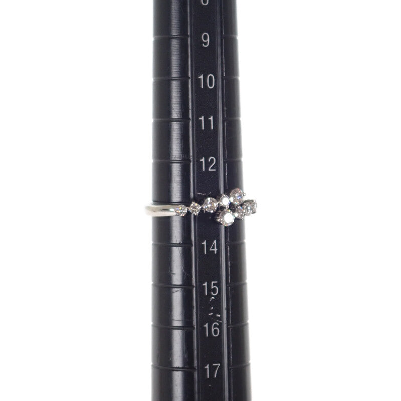 デザイン ジュエリー リング Pt900プラチナ 13号 ダイヤモンド レディース【中古】【Aランク】