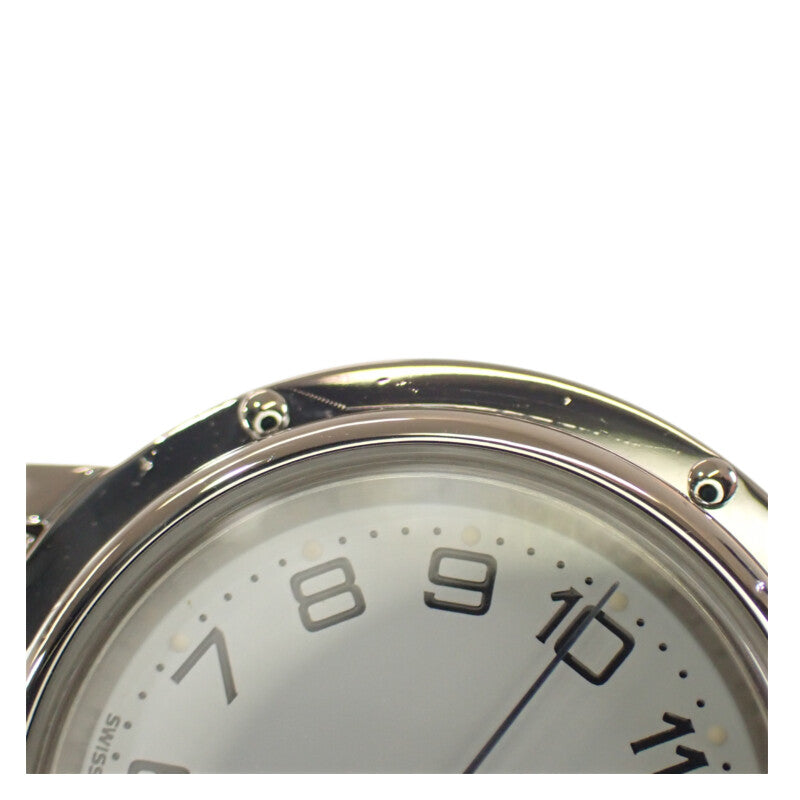 エルメス HERMES クリッパー CL4.210 腕時計 ステンレススチール クオーツ ホワイト文字盤 レディース【中古】【Aランク】