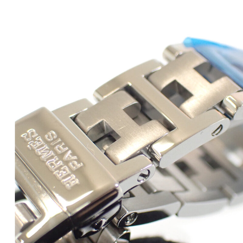 エルメス HERMES クリッパー CL4.210 腕時計 ステンレススチール クオーツ ホワイト文字盤 レディース【中古】【Aランク】