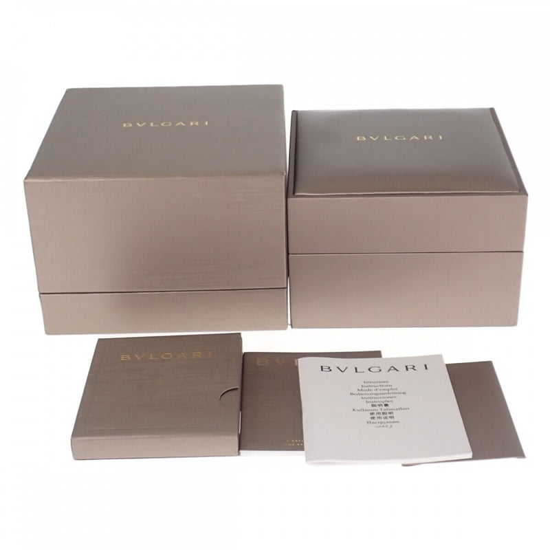 ブルガリ BVLGARI ピッコラ・ルチェア 腕時計 ステンレススチール シルバー クオーツ ブラック文字盤 レディース【中古】【Aランク】