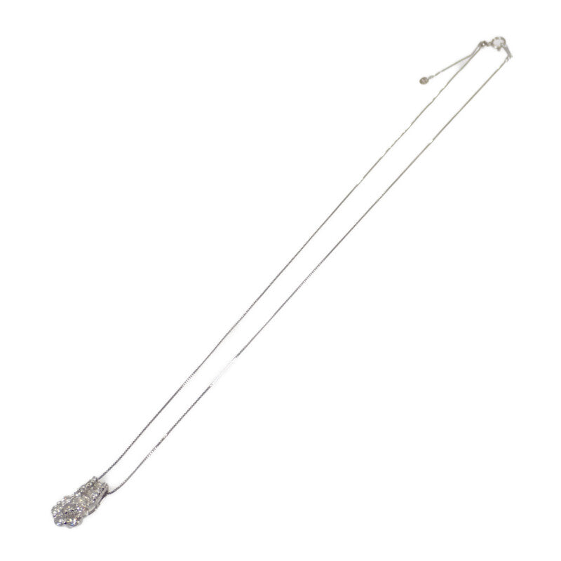 【中古】 Pt850/900 D デザインジュエリー ネックレス Pt850プラチナ Pt900プラチナ ダイヤモンド レディース【Aランク】