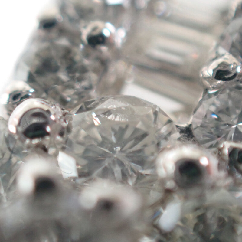 【中古】 Pt850/900 D デザインジュエリー ネックレス Pt850プラチナ Pt900プラチナ ダイヤモンド レディース【Aランク】