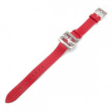 フェンディ FENDI フェンディマニア FOW850A2YAF0C0U 腕時計 ステンレススチール レザー クオーツ レッド文字盤 レディース【中古】【Aランク】