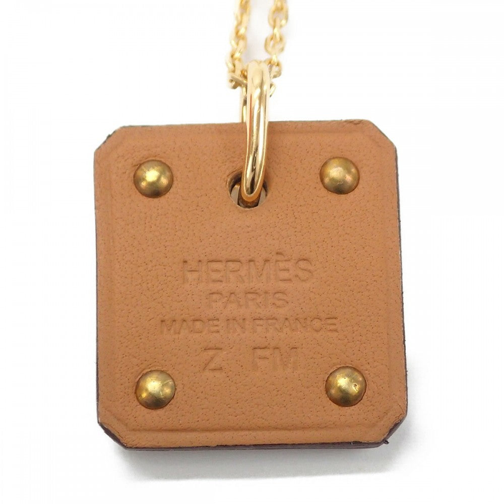 Sランク】エルメス HERMES アス・ドゥ・クール PM H081865CD18 ネックレス ヴォー・スウィフト  イエローゴールドプレー【中古ブランド品通販ISEYA】